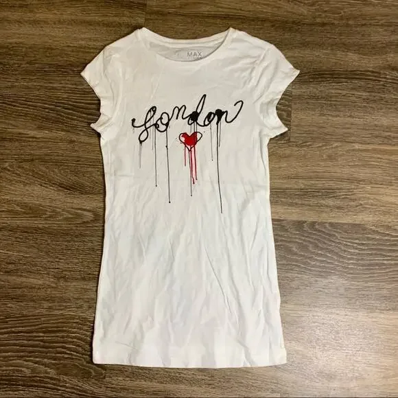 Miley Cyrus x Max Azria London Tee Size Medium - Picture 2 of 8